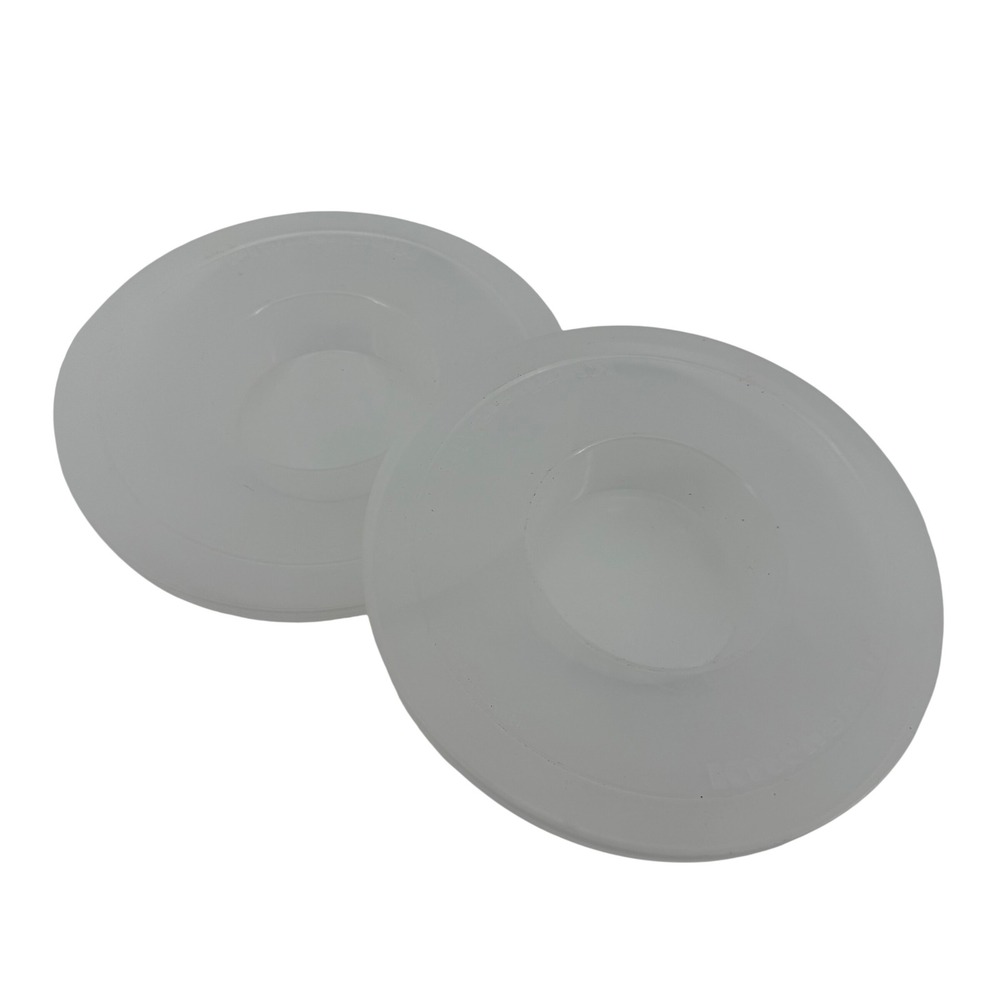 KitchenAid Translucent Plastic Round Replacement Bowl Lids Set of 2 (9) Inch